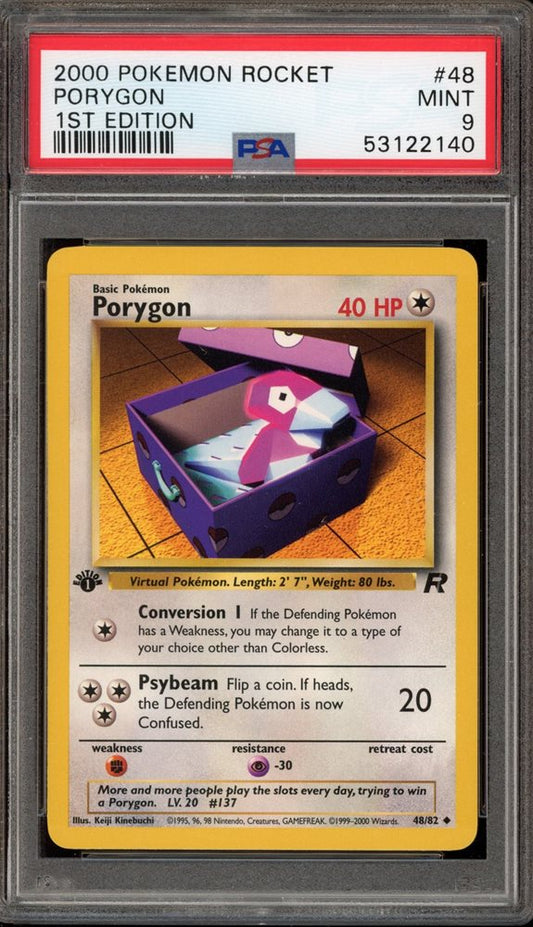 Porygon (PSA 9) 48/82 – Team Rocket (1st Edition) – Normal
