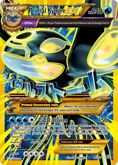 Primal Kyogre EX 96/98 - Ancient Origins - Holofoil