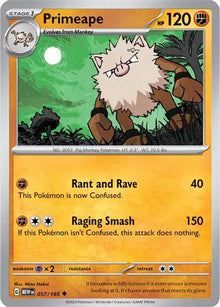 Primeape 057/165 - Scarlet & Violet 151 - Reverse Holofoil