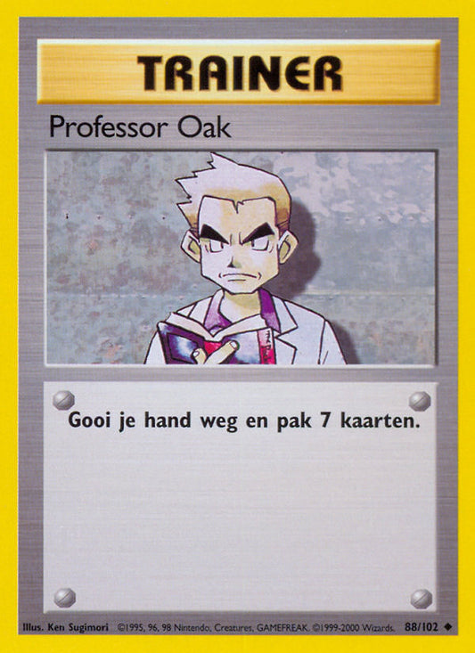 Professor Oak (NL) 88/102 - Base Set (Unlimited) - Normal