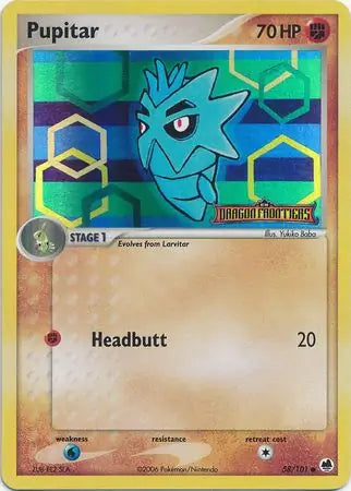 Pupitar 58/101 - EX Dragon Frontiers - Reverse Holofoil