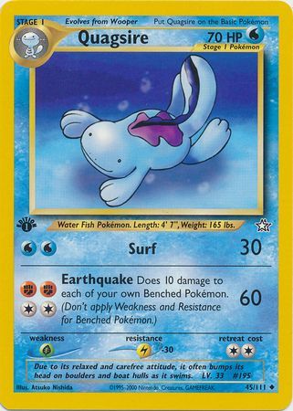 Quagsire 45/111 – Neo Genesis (1. Ausgabe) – Normal