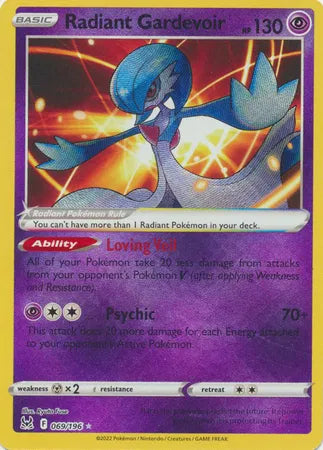 Radiant Gardevoir 069/196 - Lost Origin - Holofoil
