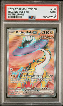 Raging Bolt ex (PSA 9) 196/162 - Temporal Forces - Holofoil