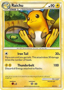 Raichu 10/90 - HeartGold SoulSilver - Holofoil