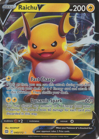 Raichu V 045/172 - Brilliant Stars - Holofoil