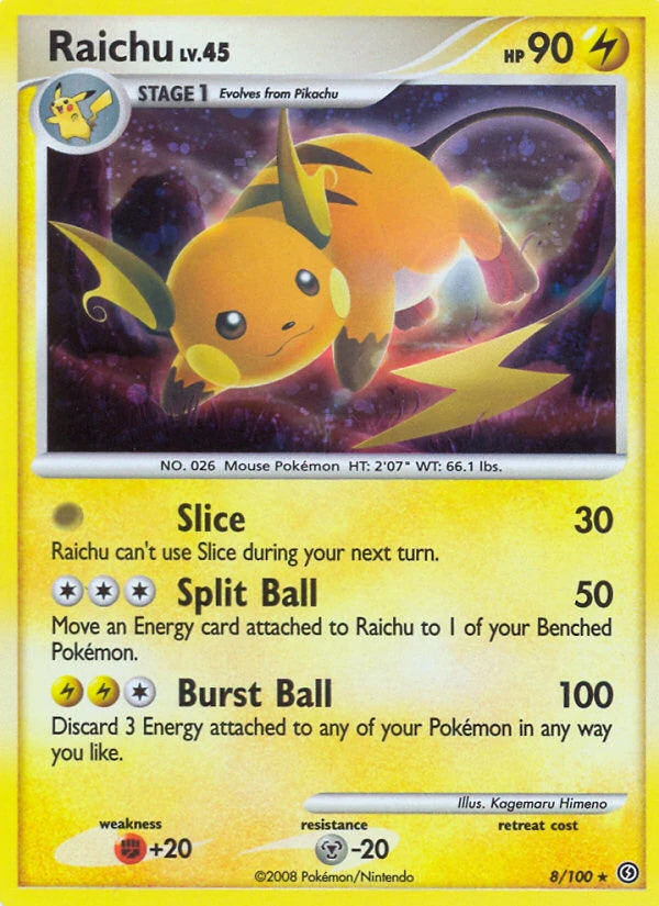 Raichu Lv.45 8/100 - Stormfront - Holofoil