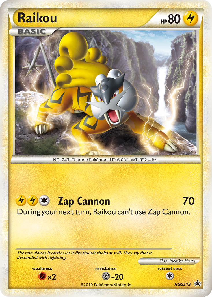 Raikou HGSS19 - HeartGold SoulSilver Promos - Holofoil