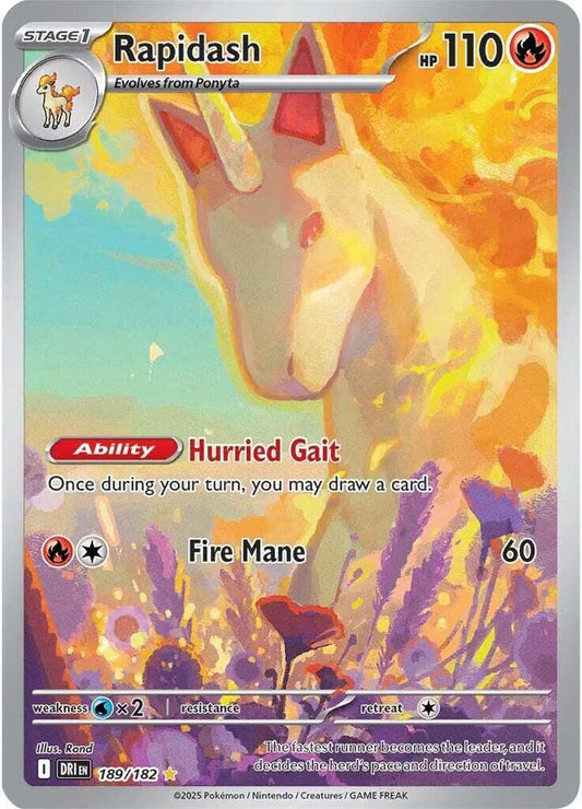 Rapidash 189/182 - Destined Rivals - Holofoil