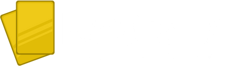 RareCards logo in wit