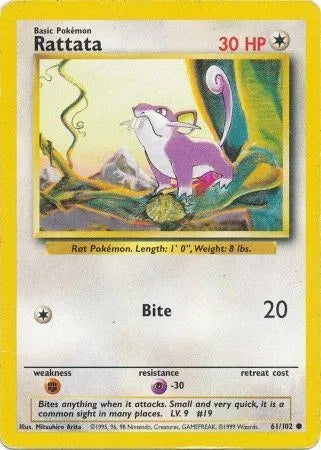 Rattata (NL) 61/102 - Base Set (Unlimited) - Normal