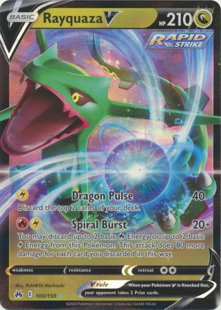 Rayquaza V 100/159 – Crown Zenith – Holofoil
