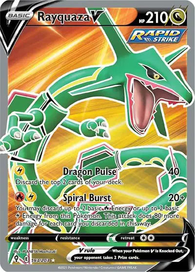 Rayquaza V 193/203 - Evolving Skies - Holofoil
