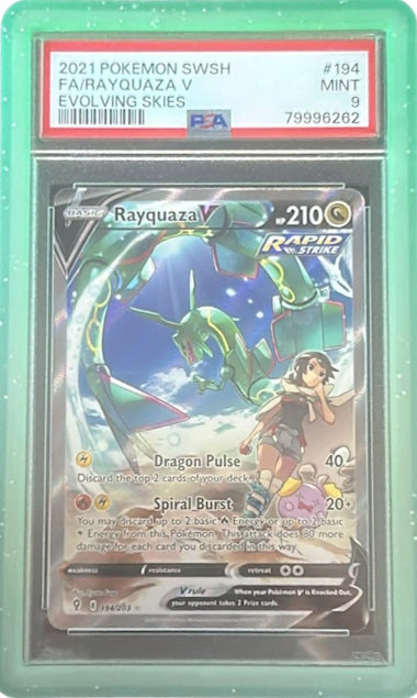 Rayquaza V (PSA 9) 194203 - Evolving Skies - Holofoil