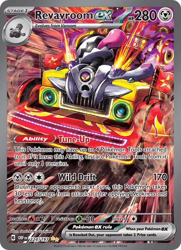 Revavroom ex 224/197 - Obsidian Flames - Holofoil