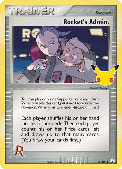Rocket's Admin. 86/109 - Celebrations: Classic Collection - Holofoil