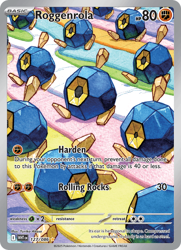 Roggenrola 127/086 - White Flare - Holofoil
