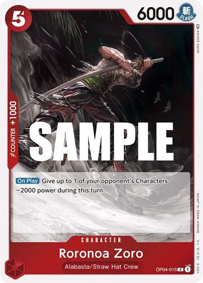 Roronoa Zoro OP04-015 - Kingdoms of Intrigue - Foil