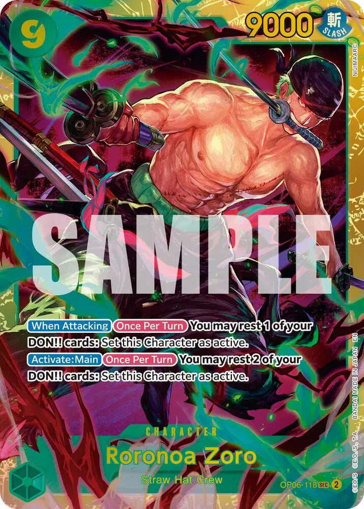 Roronoa Zoro (Reprint) OP06-118 - The Best Vol.2 - Foil