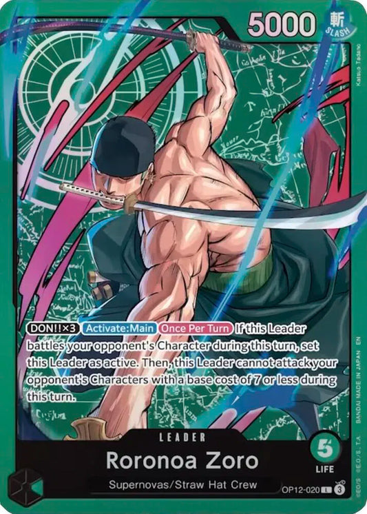 Roronoa Zoro (Zoro Deck) OP12-020 - Learn Together Deck Set - Foil