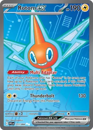 Rotom ex 111/094 - Phantasmal Flames - Holofoil