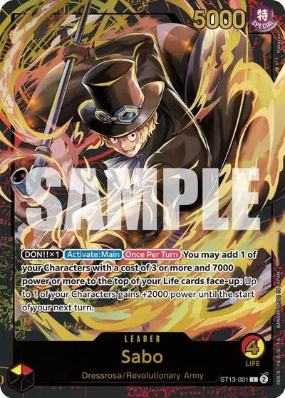 Sabo (Leader Collection) ST13-001 - Promotion Cards - Foil