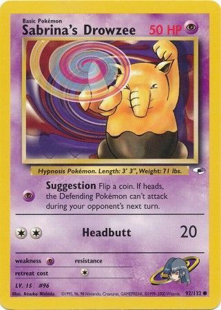 Sabrinas Drowzee 92/132 – Gym Heroes (Unbegrenzt) – Normal