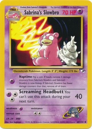 Sabrina's Slowbro 60/132 - Gym Heroes (Unlimited) - Normal