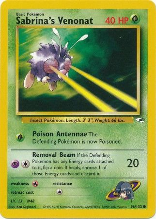 Sabrinas Venonat 96/132 – Gym Heroes (Unbegrenzt) – Normal