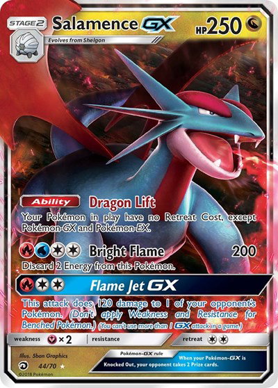 Salamence GX 44/70 - Dragon Majesty - Holofoil
