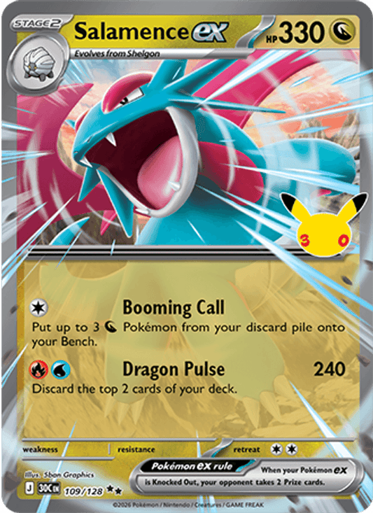 Salamence ex 109/128 - 30th Celebration - Holofoil