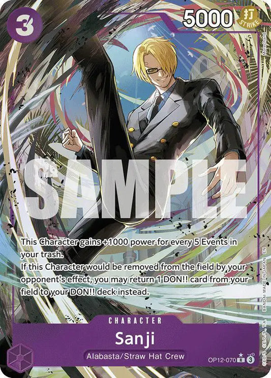 Sanji (Alternate Art) OP12-070 - Legacy of the Master - Foil