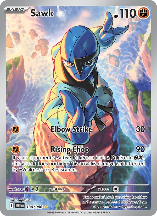 Sawk 130/086 - White Flare - Holofoil