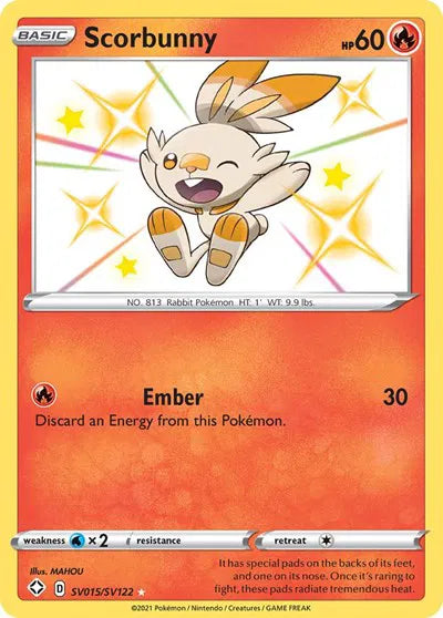 Scorbunny SV015/SV122 - Shining Fates: Shiny Vault - Holofoil
