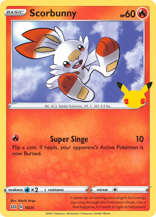 Scorbunny 16/25 - McDonald's 25th Anniversary Promos - Normal