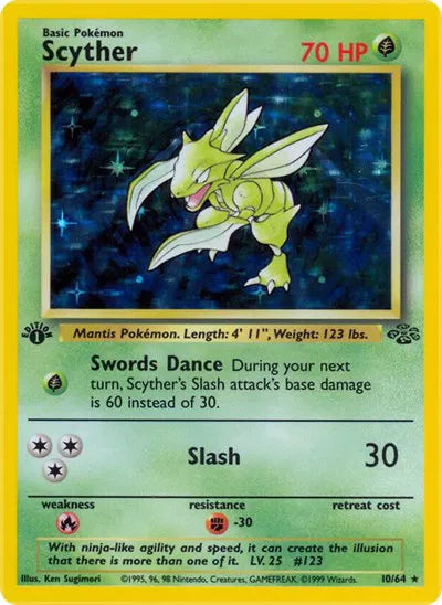 Scyther 10/64 - Dschungel (Unbegrenzt) - Holofolie
