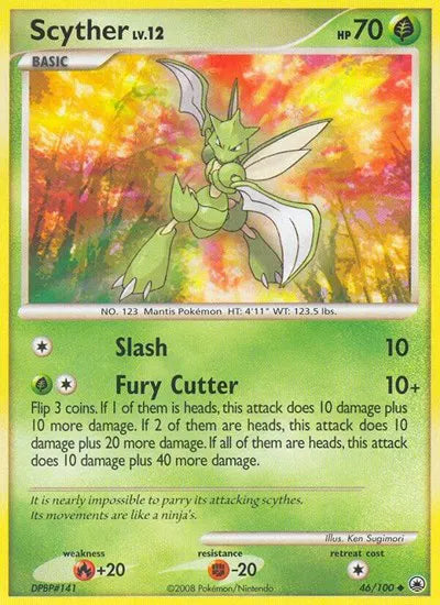 Scyther Lv.12 46/100 - Majestic Dawn - Reverse Holofoil