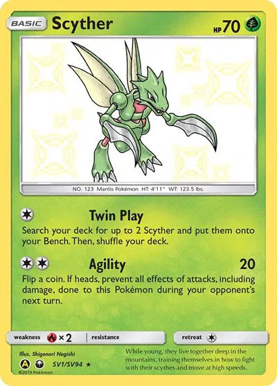 Scyther SV1/SV94  - Hidden Fates: Shiny Vault - Holofoil