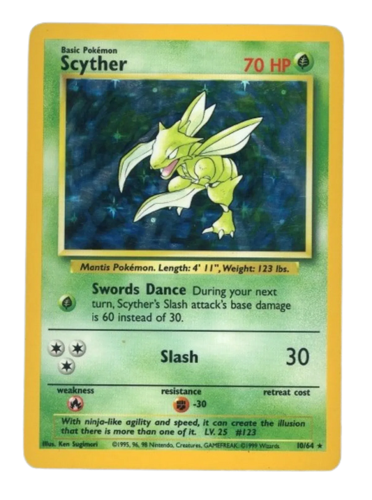 Scyther (No Symbol) 10/64 - Jungle (Unlimited) - Holofoil