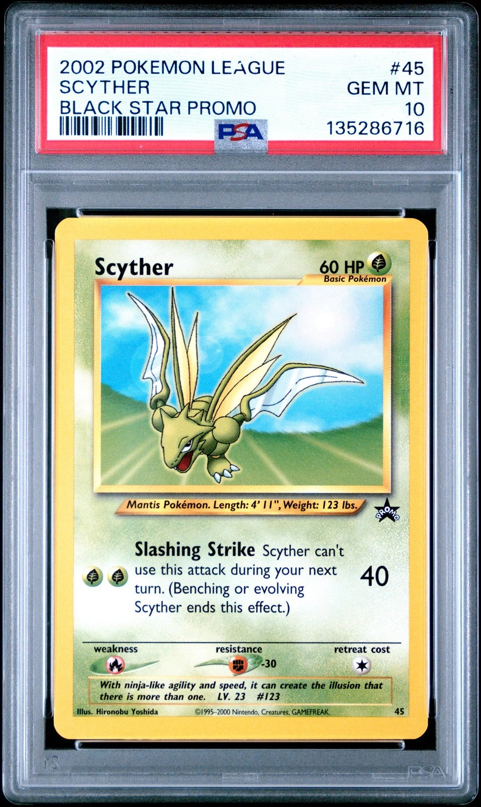 Scyther (PSA 10) 45/53 - WoTC Promo - Normal