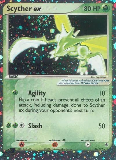 Scyther ex 102/109 - EX Ruby & Sapphire - Holofoil