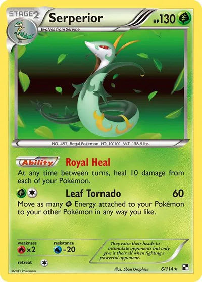 Serperior 6/114 - Black & White - Holofoil