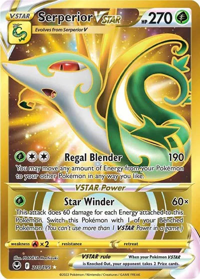 Serperior VSTAR 210/195 - Silver Tempest - Holofoil