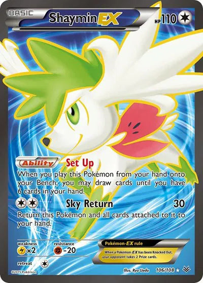 Shaymin EX 106/108 - Roaring Skies - Holofoil