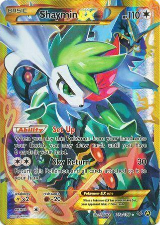 Shaymin EX 77a/108 - Roaring Skies - Holofoil