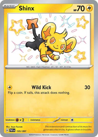 Shinx 135/091 - Paldean Fates - Holofoil
