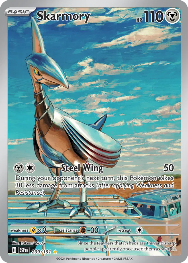 Skarmory 209/191- Surging Sparks - Holofoil