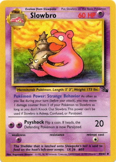 Slowbro 43/62 – Fossil (Unbegrenzt) – Normal