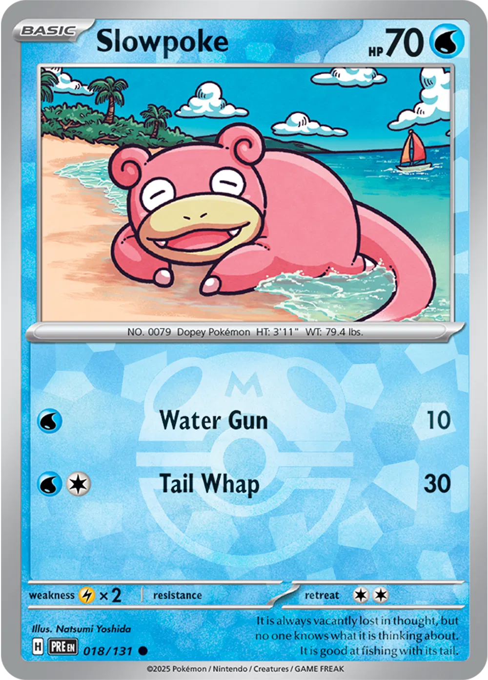 Slowpoke 018/131 - Prismatic Evolutions - Master Ball Pattern