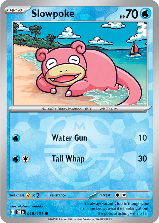 Slowpoke 018/131 - Prismatic Evolutions - Master Ball Pattern
